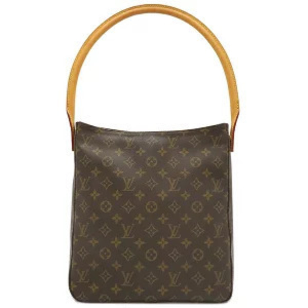 Louis Vuitton Looping Shoulder Bag Monogram Canvas Brown Tote